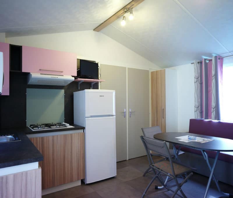 Location mobilhome 6 personnes : cuisine