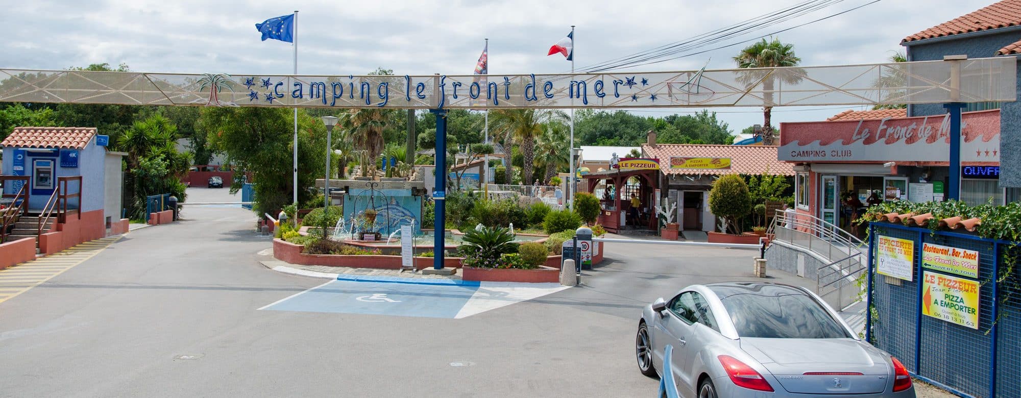Entrée camping 4 étoiles à Argelès sur Mer